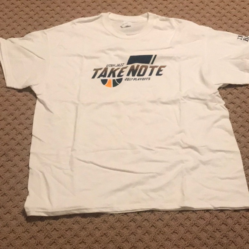 New Utah Jazz white 2017 playoffs tshirt, size XL(3 items for $15)